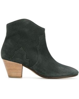 Isabel Marant Dicker Leather Boots - Black