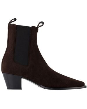 TOTEME City Ankle Boots - Brown