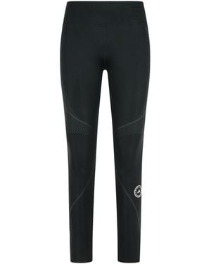 adidas By Stella McCartney 'truepace' Black Polyester Blend Running Leggings