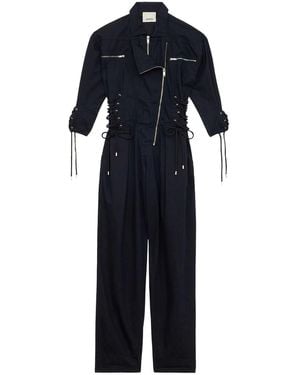 オールインワン・サロペット Isabel Marant Black Cotton Irianna Jumpsuit ISABEL MARANT Black Irianna jumpsuit in cotton | TheDoubleF