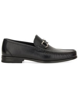 Ferragamo "Great" Loafer With "Hooks" - Black