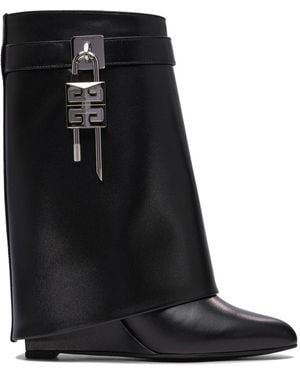 Givenchy "Shark Lock" 90Mm Boots - Black
