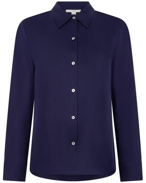 Vince Silk Shirt - Blue