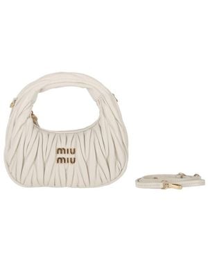 Miu Miu Borse Matelasse' - Natural