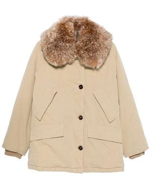Prada Down Jacket Clothing - Natural