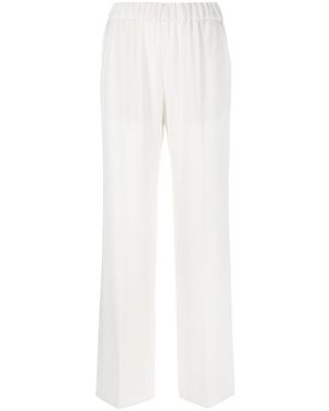 Alberto Biani Cady Elasticated Pants - White