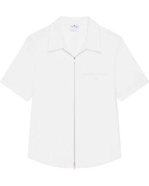 Courreges Classic Shirt With Front Zip Closure - White