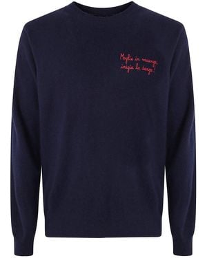 Mc2 Saint Barth "Heron Light Embry" Pullover - Blue