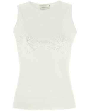 Magda Butrym Ribbed Top - White