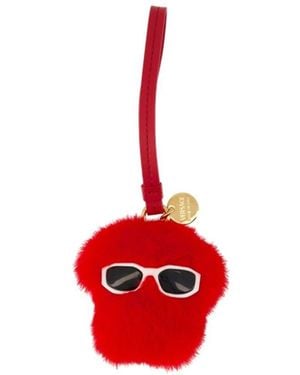 Versace Charm Keychain - Red