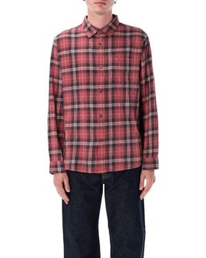 Stussy Beach Plaid Shirt - Red