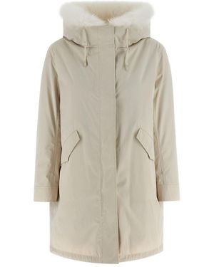 Yves Salomon 2-In-1 Parka - Gray