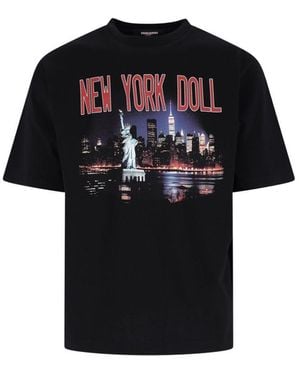 DSquared² X Vaquera New York Doll T-Shirt - Black