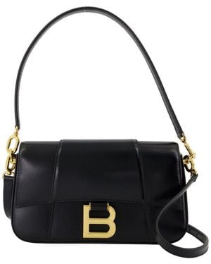 Balenciaga Hourglass Sling Small Shoulder Bag - Black