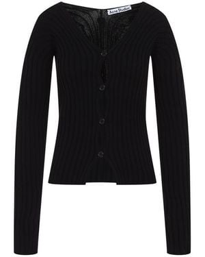 Acne Studios Cotton Cardigan - Black