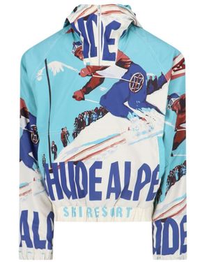 Rhude Hooded Technical Jacket - Blue