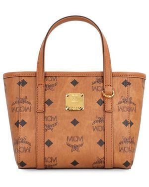 MCM X-Mini Toni Visetos Shopper - Brown