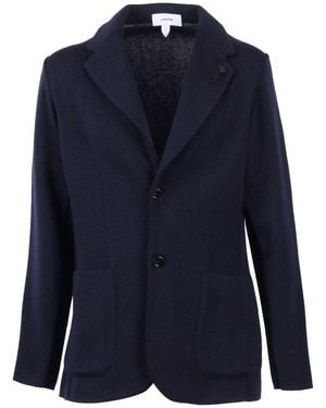 Lardini Single-Breasted Jacket - Blue