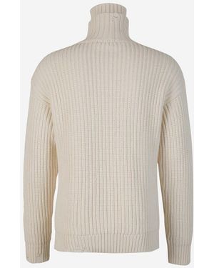 DSquared² Duplo Neck Knitted Sweater - White