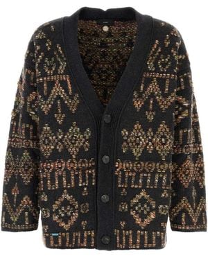 Alanui Embroidered Grunge Beat Cardigan - Black