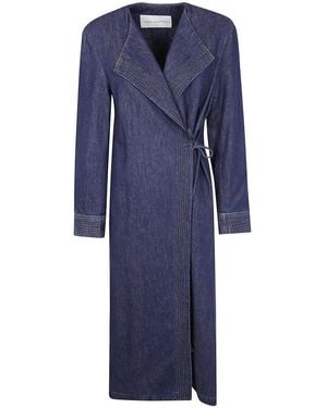 Dries Van Noten "Rivla Denim" Coat - Blue