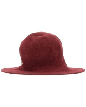 Borsalino Angelina Wool Blend Cloche - Red