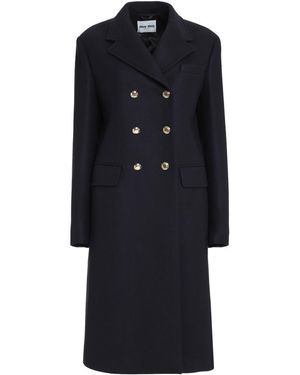 Miu Miu Virgin Wool Coat - Black