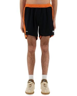 Wales Bonner Contrast Panel Jersey Shorts - Black