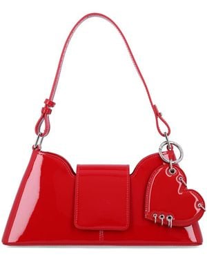 Justine Clenquet Marla Patent Shoulder Bag - Red