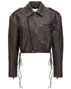 Magda Butrym '19' Biker Jacket - Black