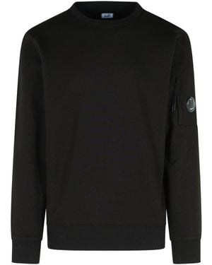 C.P. Company 'raised' Black Cotton Sweatshirt