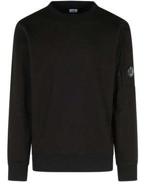 C.P. Company 'raised' Black Cotton Sweatshirt