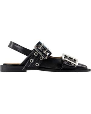 Ganni Feminine Ballerinas - Black