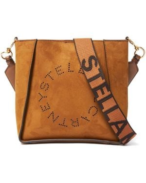 Stella McCartney Logo Square Mini Crossbody Bag - Brown