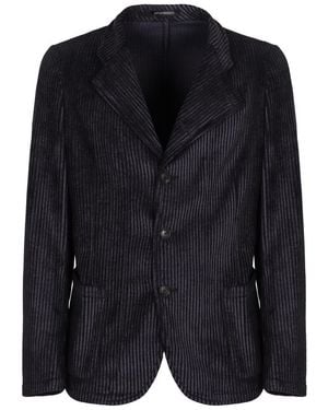 Emporio Armani Corduroy Blazer - Black