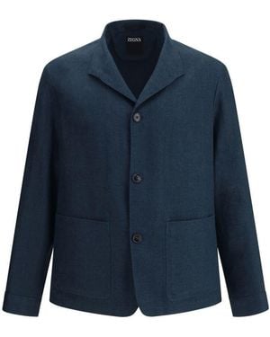 ZEGNA Jackets - Blue