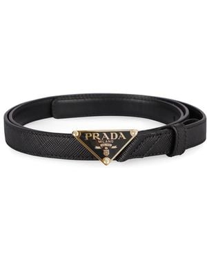 Prada Leather Belt - Black