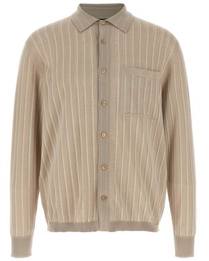 Brioni Knitted Shirt - Natural