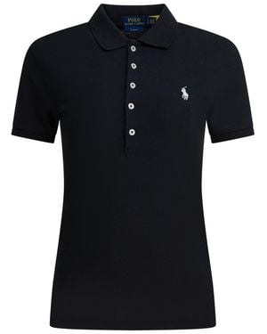 Polo Ralph Lauren Cotton Polo Shirt With Pony - Black
