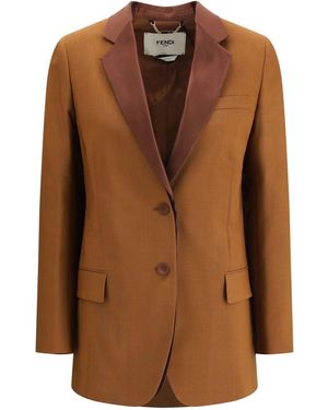 Fendi Blazers & Vests - Brown