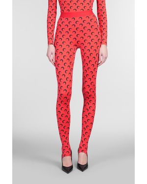 Marine Serre Leggings - Red
