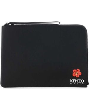 KENZO Leather Clutch - Black