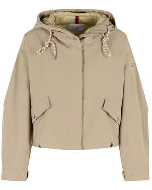 Moncler 'Eucalyptus' Polyester Blend Jacket - Natural
