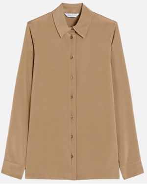 Max Mara "Avion" Silk Shirt - Natural