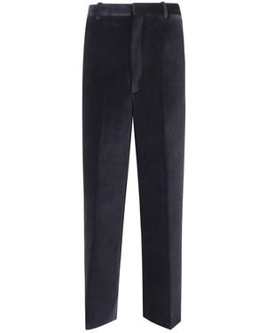 Jil Sander High Waisted Trousers - Blue