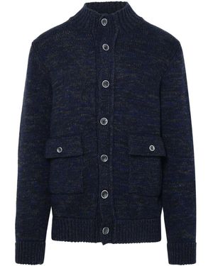 SETTEFILI Cashmere Blend Cardigan - Blue