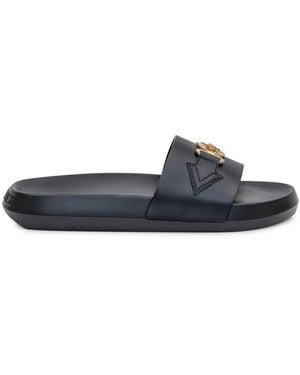 Versace Biggie Medusa Slippers - White