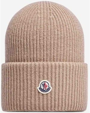 Moncler Wool Hat - Natural