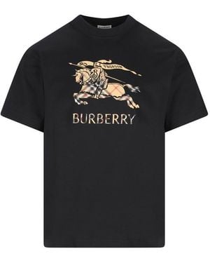 Burberry T-Shirt And Polo Shirt - Black