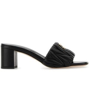 Miu Miu Sandals - Black